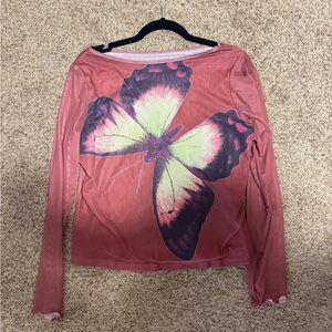 Missguided + Pink Graphic Blouse